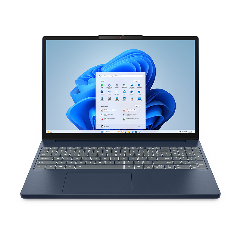 Lenovo IdeaPad Slim 3 15ARP10 AMD Ryzen™ 7 7735HS Laptop 38,9 cm (15.3") WUXGA 24 GB DDR5-SDRAM 1 TB SSD Wi-Fi 7 (802.11be) Windows 11 Home Deutsch Blau