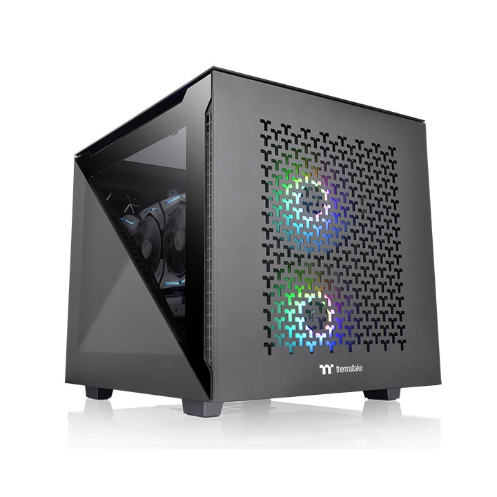 Thermaltake Divider 200 TG Air Micro Micro Tower Schwarz