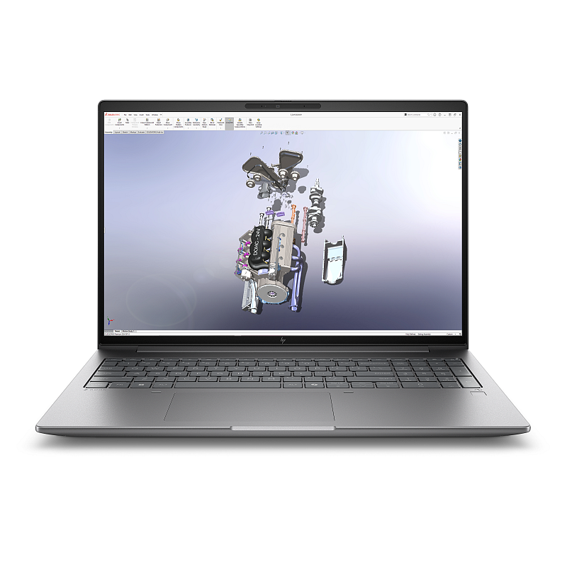 HP Zbook X G1i Intel Core Ultra 7 265H Mobiler Arbeitsplatz 40,6 cm (16") WQXGA 32 GB DDR5-SDRAM 1 TB SSD NVIDIA RTX PRO 2000 Blackwell Wi-Fi 6E (802.11ax) Windows 11 Pro AI Workstation, AI PC Silber