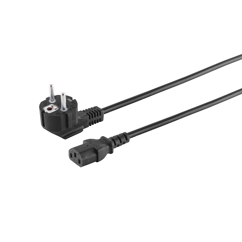 S/CONN maximum connectivity 60007 Stromkabel Schwarz 2 m CEE7/7 C13-Koppler