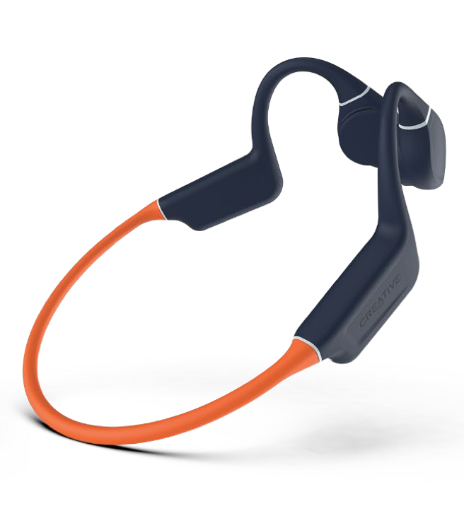 Creative Labs EF1081 Kopfhörer Kabellos Ohrbügel USB Typ-C Bluetooth Schwarz, Orange