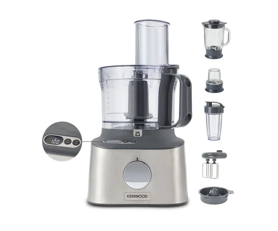 Kenwood MultiPro Compact+ FDM316SS Küchenmaschine 800 W 2 l Grau Integrierte Waagen