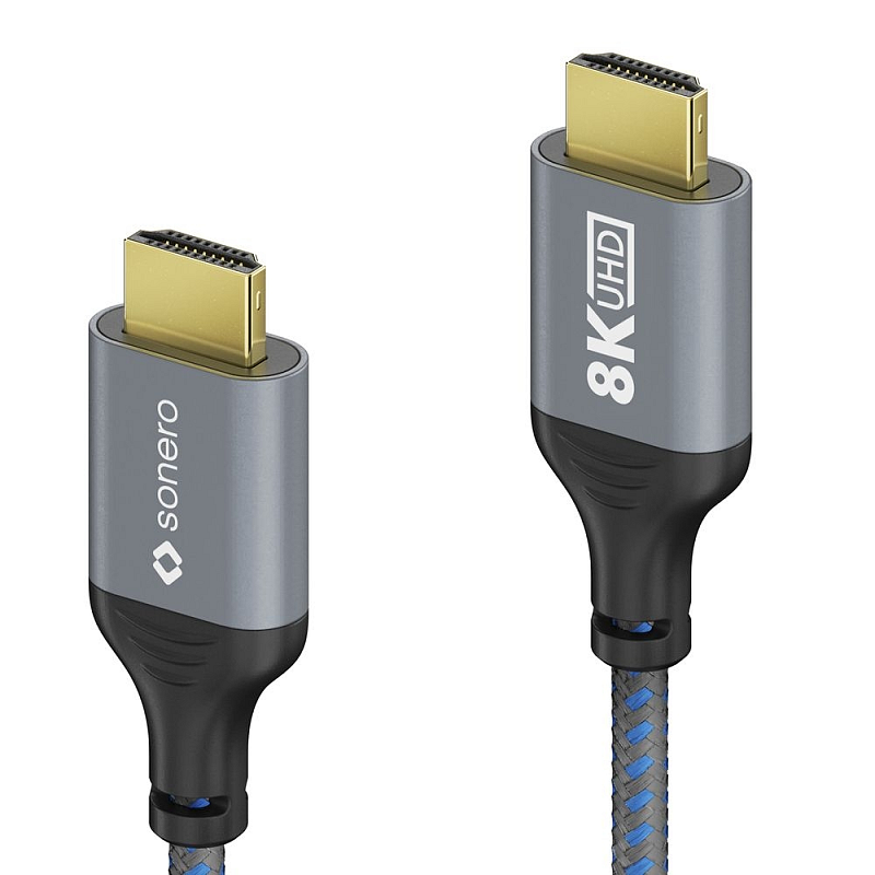 sonero SPC-HD110-030 HDMI-Kabel 3 m HDMI Typ A (Standard) Blau, Grau