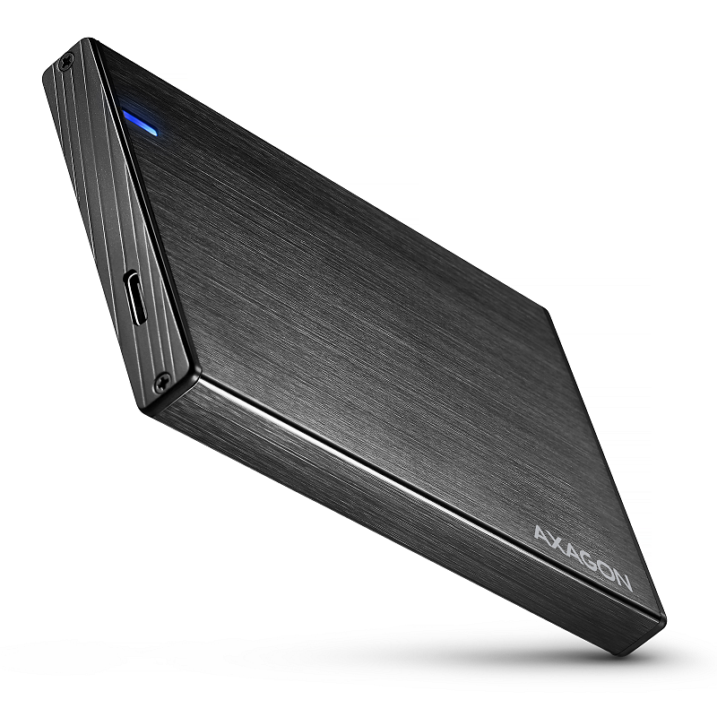 Axagon EE25-XA6C Kompakte Aluminium USB-C 5Gbps – SATA 6G externe Box für 2.5" SSD/HDD
