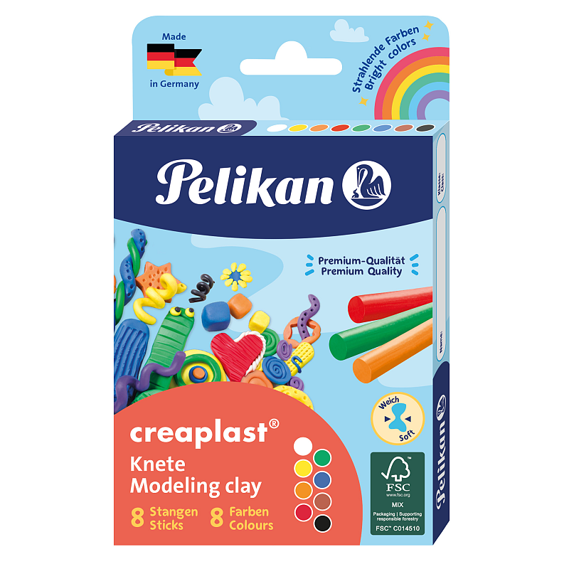 Pelikan 606035 Töpferei-/ Modellier-Material Knetmasse 160 g Gemischte Farben 1 Stück(e)