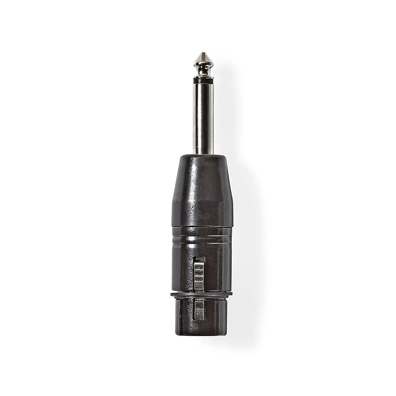 Nedis COTP15940BK Kabeladapter XLR (3-pin) 6.35 mm Male Schwarz