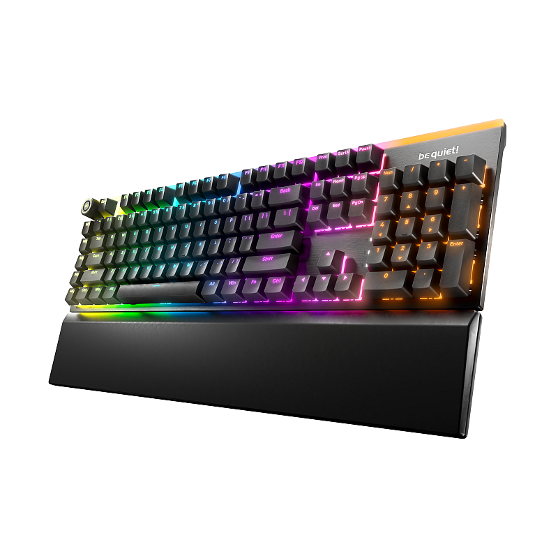 be quiet! Light Mount Silent Tactile US ANSI Tastatur Gaming USB QWERTY US Englisch Schwarz