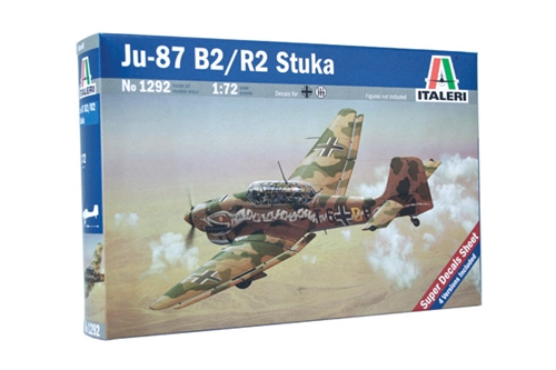 Italeri JU - 87 B2 STUKA Starrflügelflugzeug-Modell Montagesatz 1:72