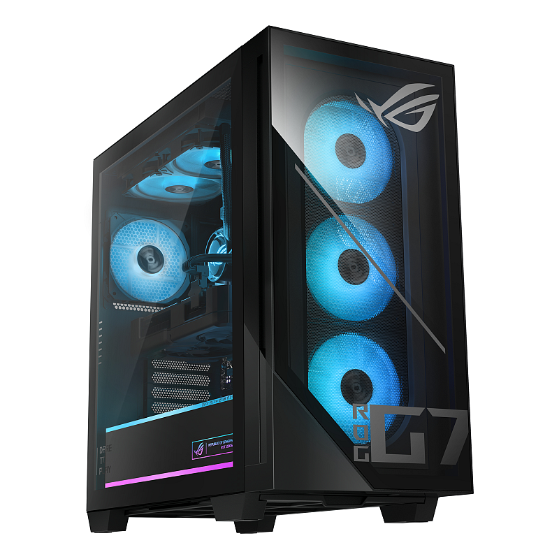 ASUS ROG G700 GM700TZ-R9800X033W AMD Ryzen™ 7 9800X3D 32 GB DDR5-SDRAM 2 TB SSD NVIDIA GeForce RTX 5080 Windows 11 Home Tower PC Schwarz