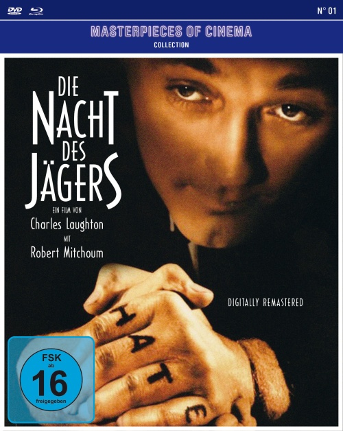PLAION Die Nacht des Jägers (DVD und Blu-ray Kombo) (2 Discs) (Masterpieces of Cinema)