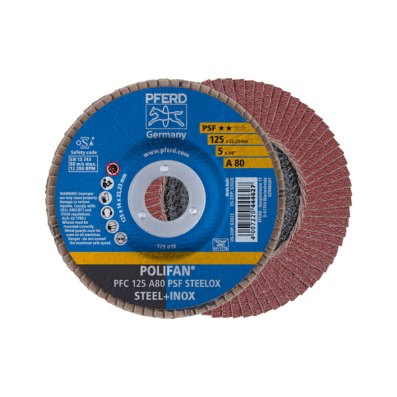 PFERD PFC 125 A 80 PSF STEELOX Rotierendes Schleifwerkzeug Zubehör Metall