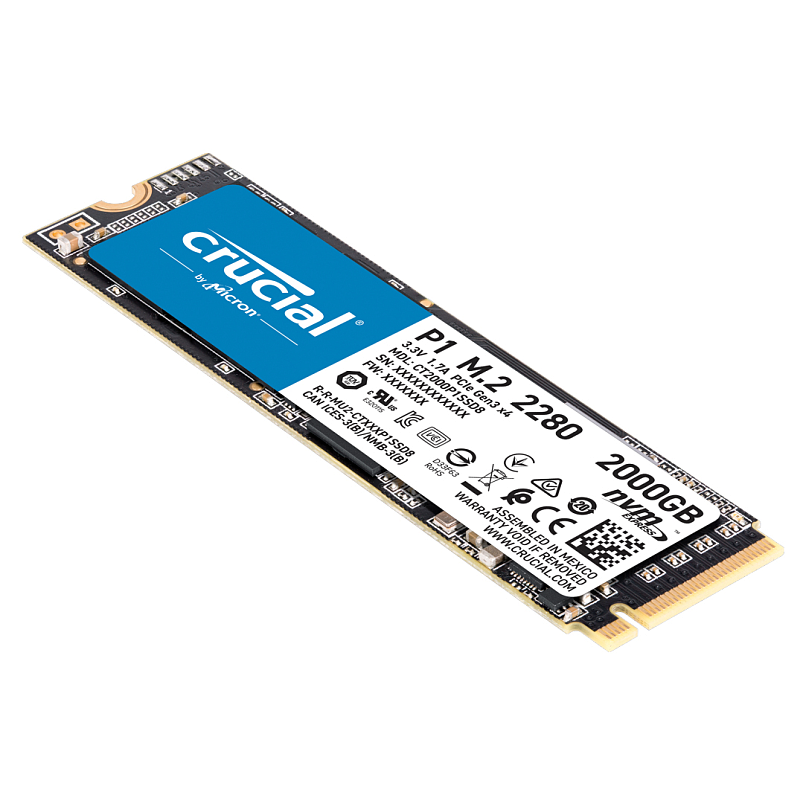 Crucial P1 2 TB M.2 PCI Express 3.0 NVMe 3D NAND
