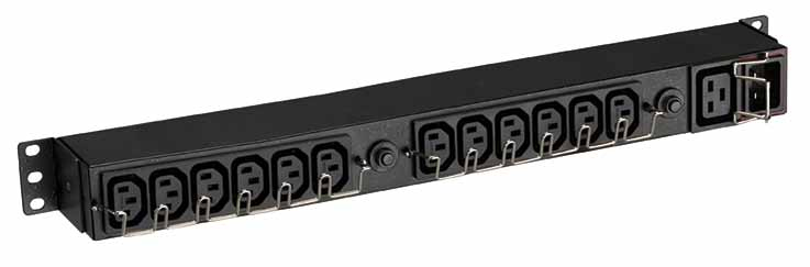 Eaton EFLX12I Stromverteilereinheit (PDU) 13 AC-Ausgänge 1U Schwarz