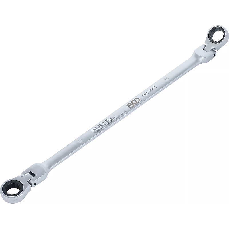 BGS technic Double Swivel Head Ratchet Wrench