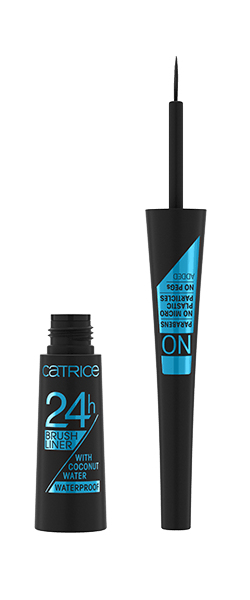 CATRICE 24H Brush Eyeliner 3 ml Flüssigkeit 010 Ultra Black Waterproof