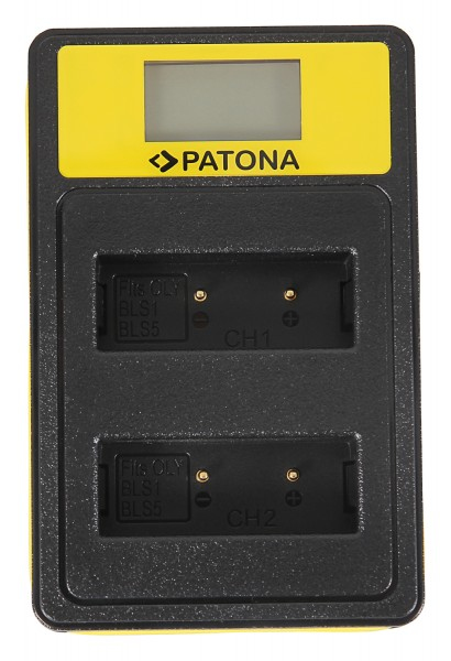PATONA 141605 Akkuladegerät Batterie für Digitalkamera USB