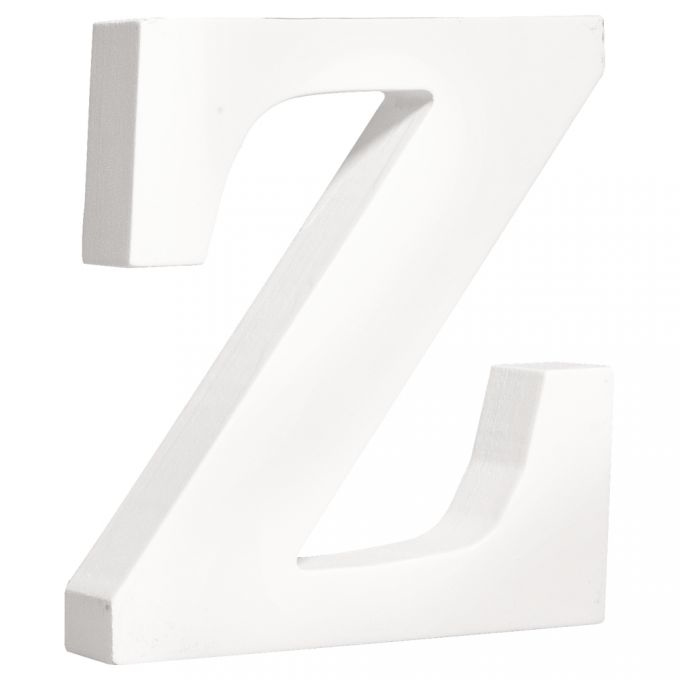 Rayher Hobby MDF- Buchstabe Z, weiß, 11cm, Stärke 2cm