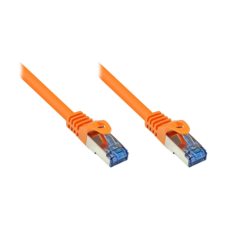 Kabelmeister SO-31495 Netzwerkkabel Orange 10 m Cat6a S/FTP (S-STP)