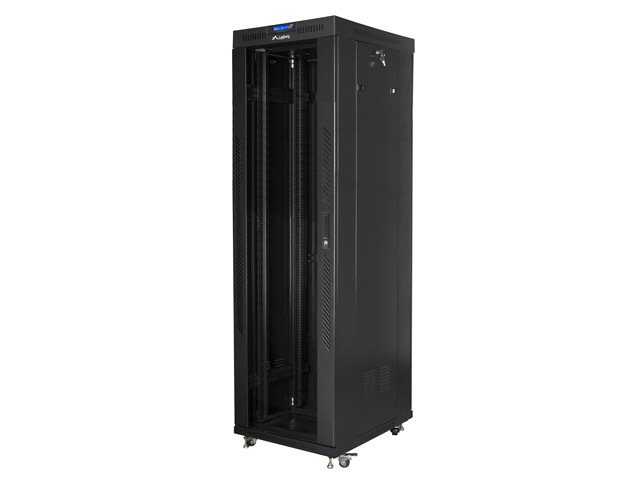 Lanberg FF01-6842-12BL Rack 42U Freistehendes Gestell Schwarz