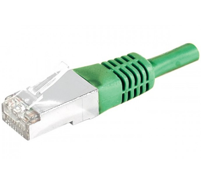 EXC 858346 Netzwerkkabel Grün 1 m Cat6a S/FTP (S-STP)