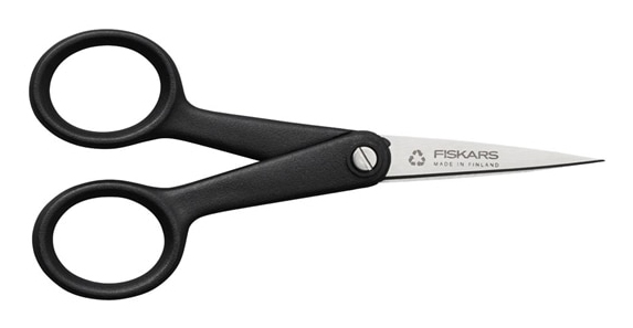 Fiskars 1074541 Büro- & Bastelschere Universal Gerader Schnitt Schwarz, Edelstahl