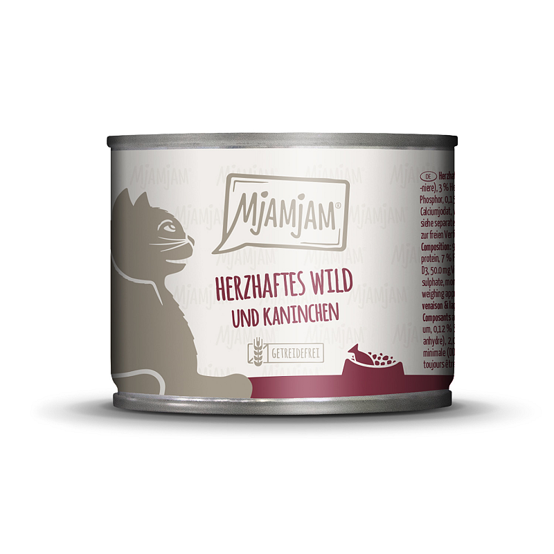 MjAMjAM Herzhaftes Wild & Kaninchen an fruchtigen Heidelbeeren