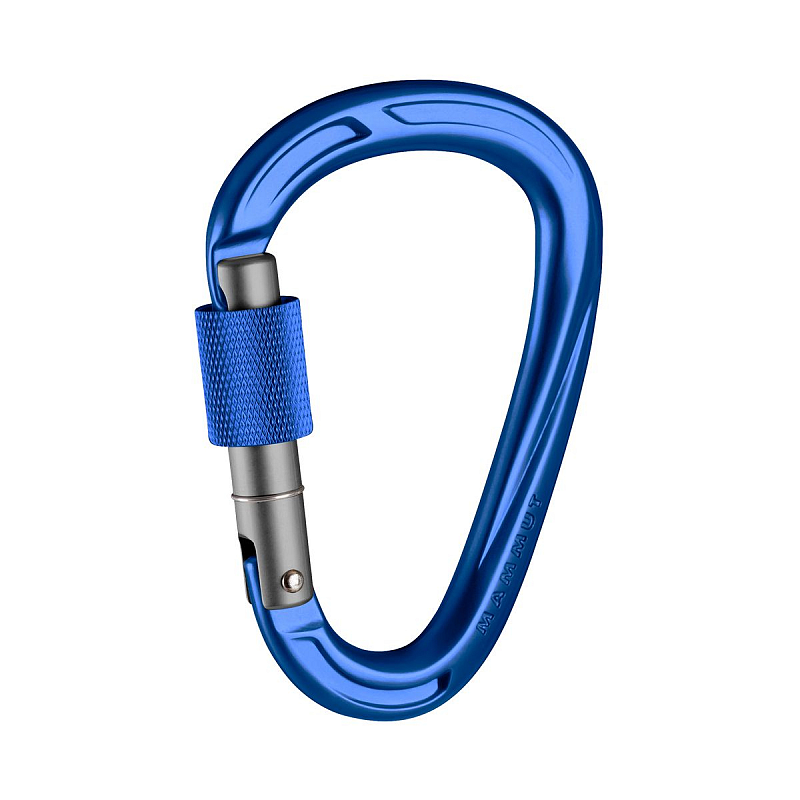 Mammut Crag HMS Screw Gate Verschlusskarabiner D-förmig Blau, Grau 1 Stück(e)