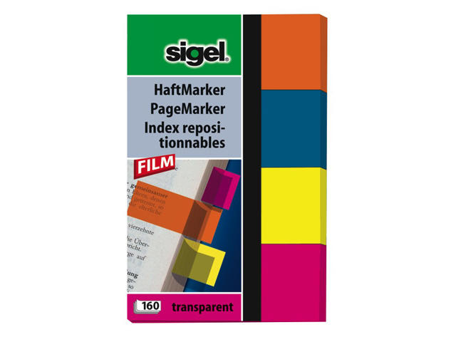 Sigel HN614 selbstklebendes Etikett Blau, Orange, Pink, Gelb 160 Stück(e)