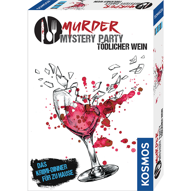 Kosmos Murder Mystery Party - Tödlicher Wein Party-Kartenspiel