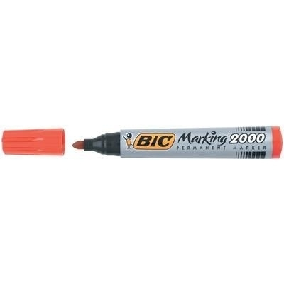 BIC Marking 2000 Permanent-Marker Rundspitze Rot 12 Stück(e)
