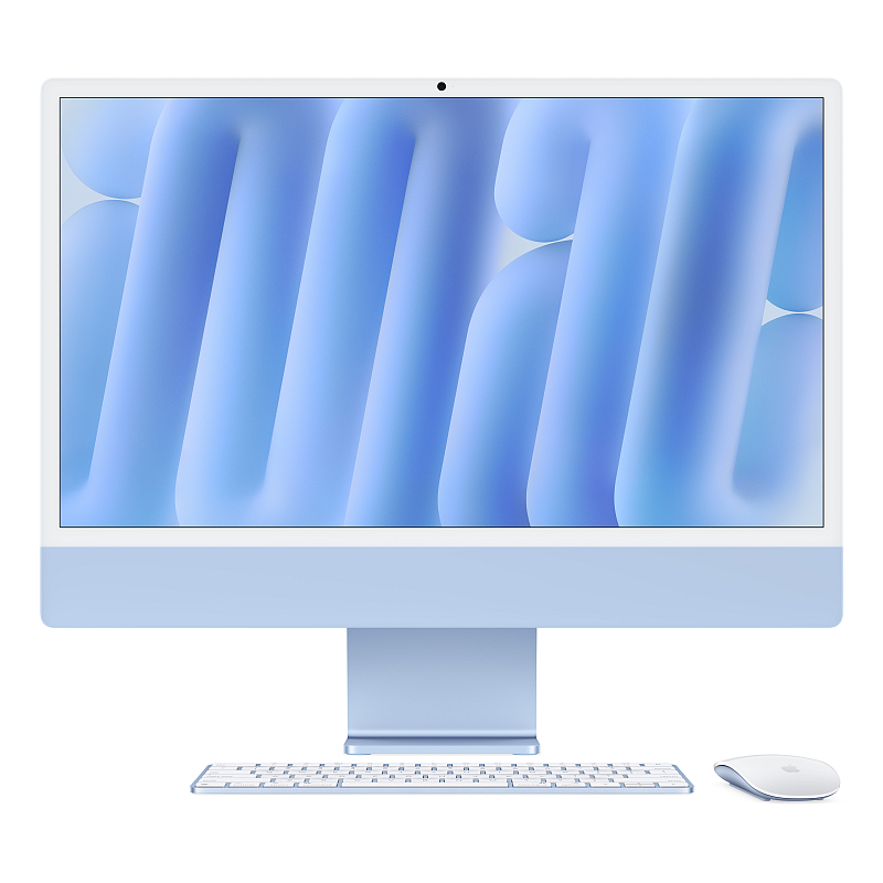 Apple iMac Apple M M4 59,7 cm (23.5") 4480 x 2520 Pixel All-in-One-PC 16 GB 256 GB SSD macOS Sequoia Wi-Fi 6E (802.11ax) Blau