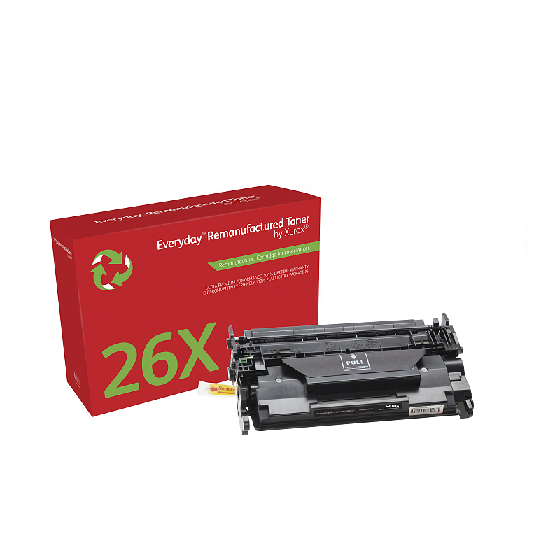 Everyday™ Mono wiederaufbereiteter Toner von Xerox, kompatibel mit HP 26X (CF226X), Hohe Kapazität