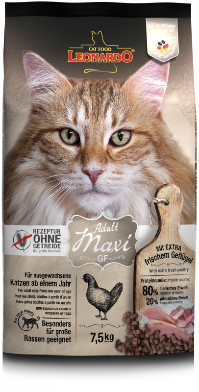 Leonardo Cat Food 758525 Katzen-Trockenfutter 7,5 kg Adult Geflügel