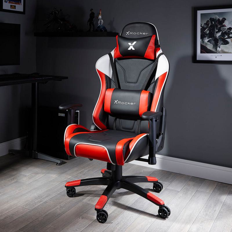 X Rocker Agility eSports Gepolsterter Sitz Gepolsterte Rückenlehne