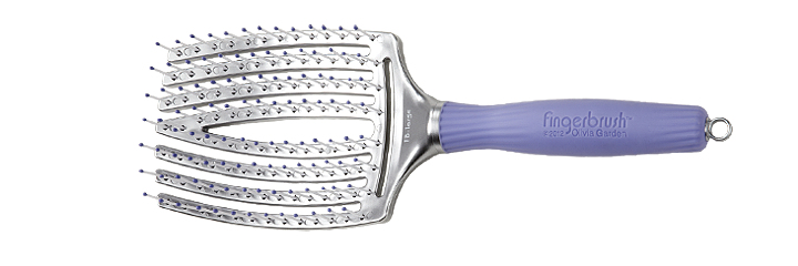 Olivia Garden Fingerbrush Erwachsener Paddelhaarbürste Silber, Violett 1 Stück(e)