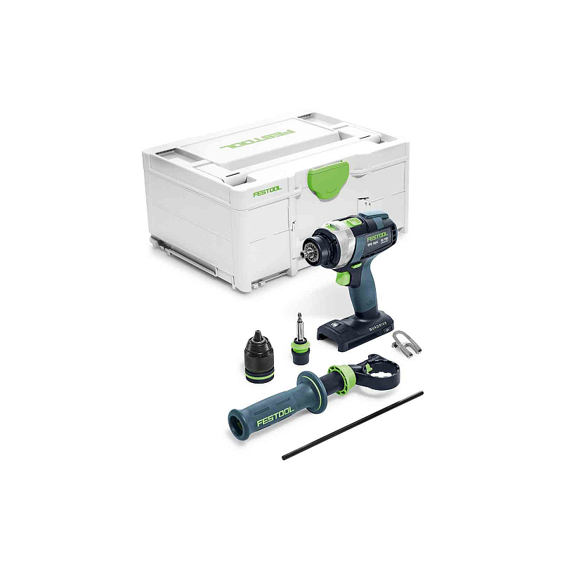Festool QUADRIVE TPC 18/4 I-Basic 3600 RPM Ohne Schlüssel 1,9 kg Schwarz, Blau