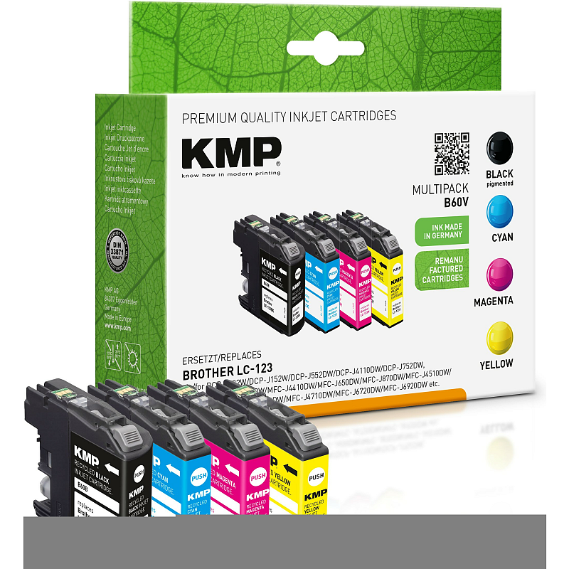 KMP 1525,4005 Druckerpatrone 4 Stück(e) Kompatibel Schwarz, Cyan, Magenta, Gelb