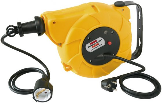 Brennenstuhl 1241020300 Verlängerungskabel 9 m 1 AC-Ausgänge Drinnen Schwarz, Gelb