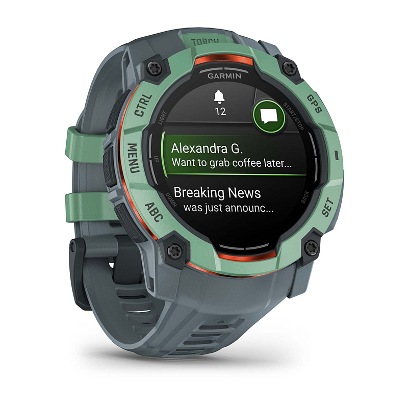 Garmin Instinct 3 AMOLED 3,3 cm (1.3") 50 mm Digital 416 x 416 Pixel Touchscreen Grün GPS