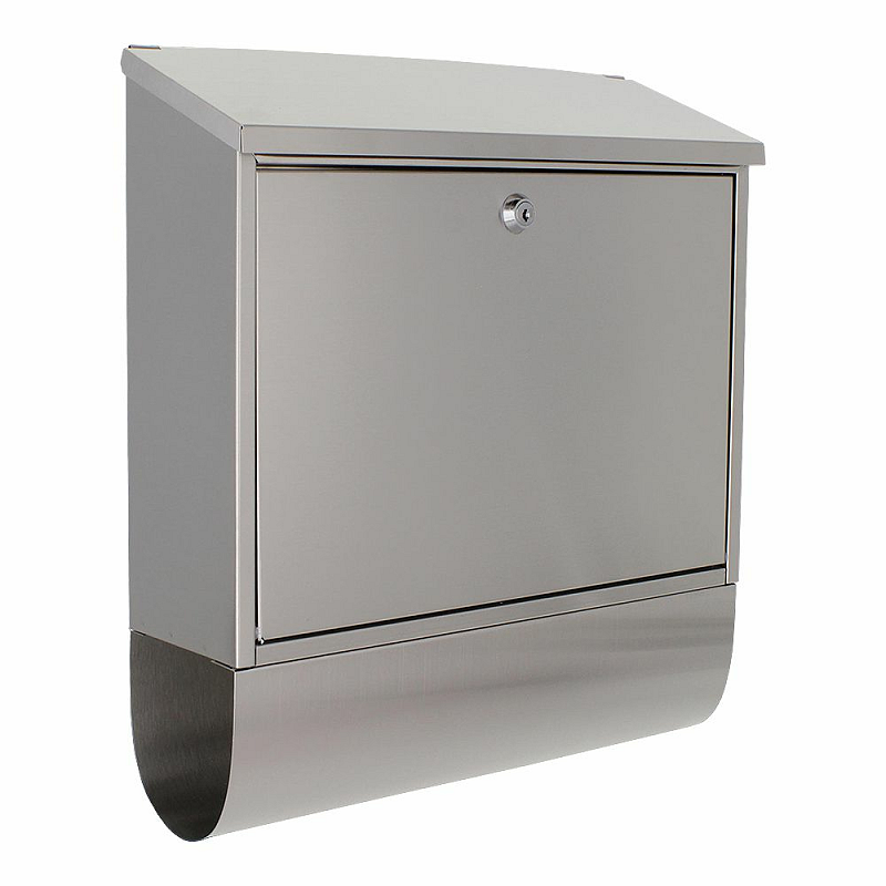 Rottner T03898 Briefkasten Edelstahl Wandmontierter Briefkasten