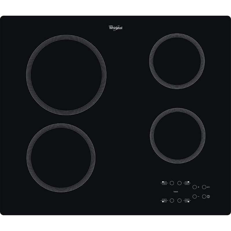 Whirlpool AKT 801/NE Schwarz Integriert 58 cm Zonen-Induktionskochfeld 4 Zone(n)