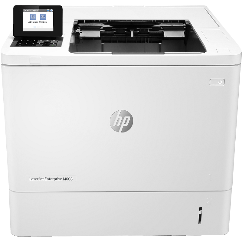 HP LaserJet Enterprise M608n, Schwarzweiß, Drucker für Kleine &amp; mittelständische Unternehmen, Drucken, Wireless; Speicherkarten-Steckplatz; Optionale Heftung; JetIntelligence Tonerkartusche