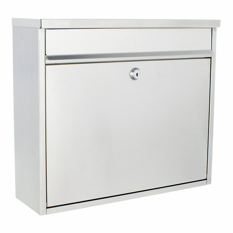 Rottner T00158 Briefkasten Edelstahl Wandmontierter Briefkasten