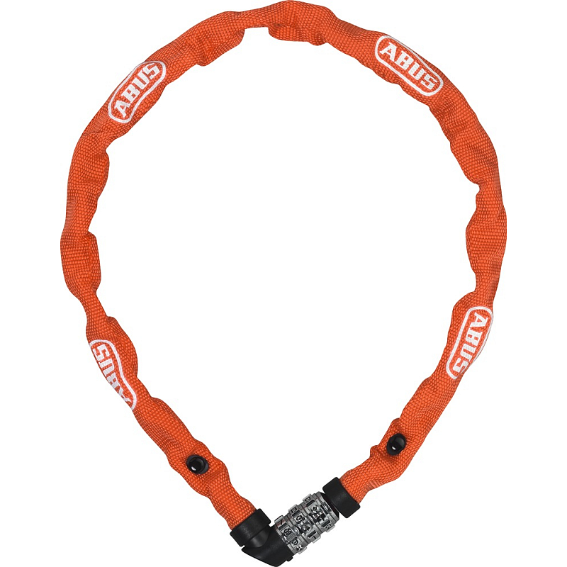 ABUS 57657 Fahrradschloss Orange 1100 mm Kettenschloss