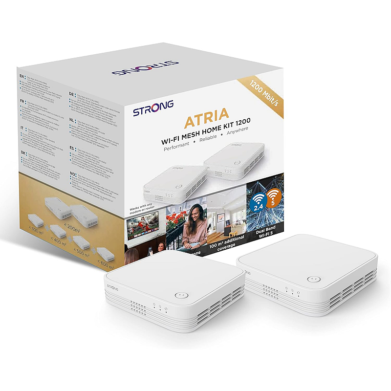 Strong WI-FI MESH HOME KIT 1200 Dual-Band (2,4 GHz/5 GHz) Wi-Fi 5 (802.11ac) Weiß 3 Intern