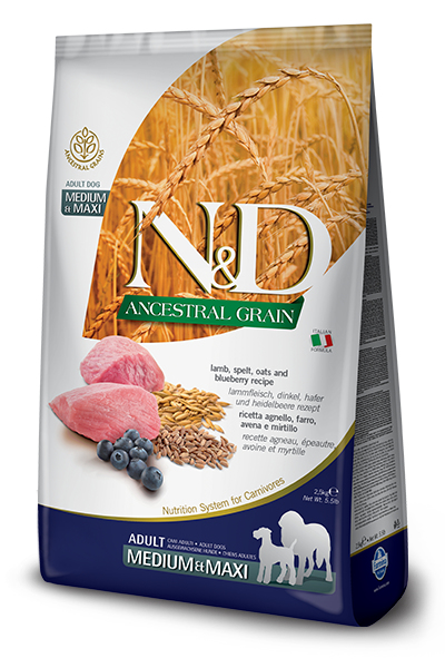 Farmina Pet Food N&D Ancestral Grain Canine 2,5 kg Adult Lamm