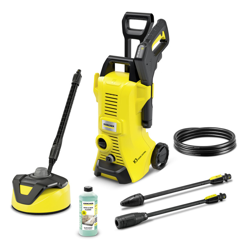 Kärcher K 3 Power Control Home T 5 Hochdruckreiniger Senkrecht Elektro 380 l/h 1600 W Schwarz, Gelb