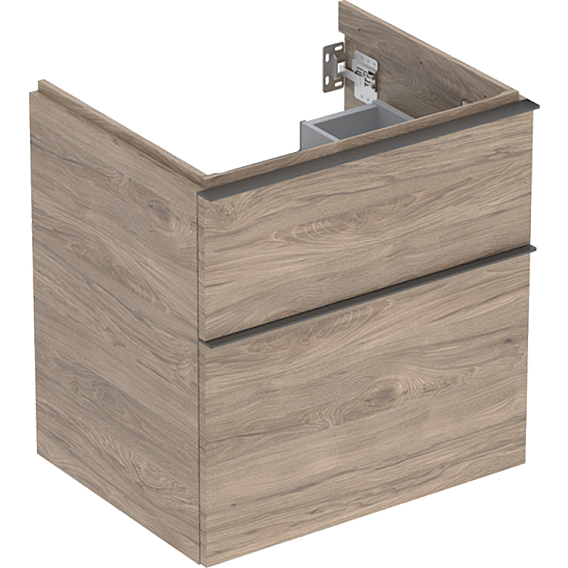 Geberit 502.303.JR.1 Schrankteil Walnuss, Grau, Holz