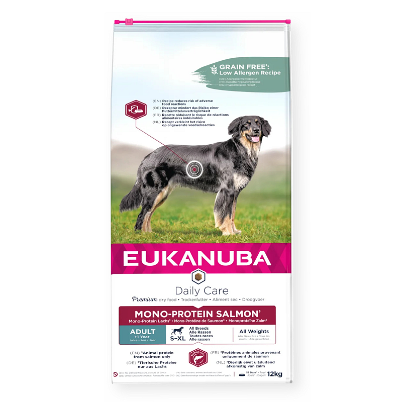Eukanuba 8710255187839 Hunde-Trockenfutter 12 kg Adult Lachs