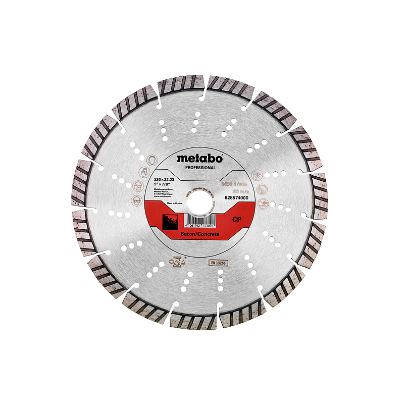 Metabo Diamanttrennscheibe 230x22,23mm, "CP", Beton "professional" (628574000)